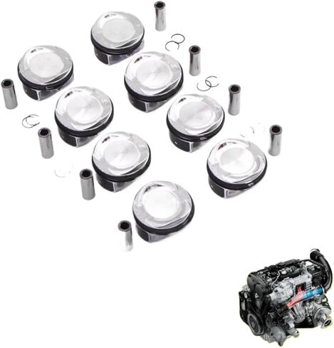 Engine Pistons with Rings Set for 5.0L V8 Gas Engine Compatible with XF XJ and Sport Discovery AJ133 5.0L Standard Size in Saudi Arabia