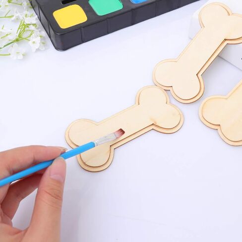 Dog Bone Wood Unfinished Wood DIY Craft (4.3 x 2.2 in, 20pcs) in Saudi Arabia