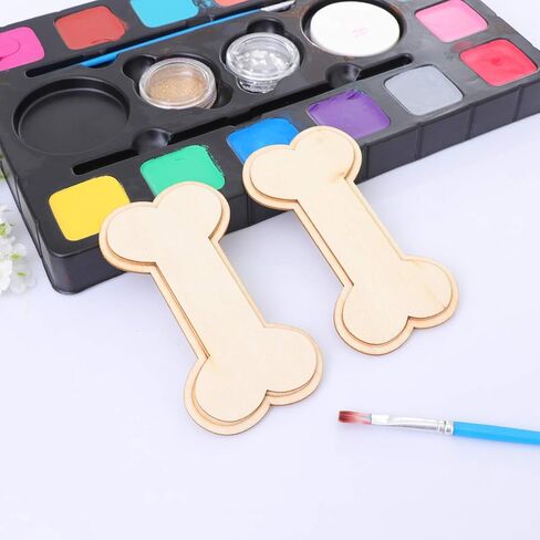Dog Bone Wood Unfinished Wood DIY Craft (4.3 x 2.2 in, 20pcs) in Saudi Arabia