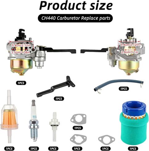 CH440 Carburetor Carb Kit Fits for Kohler CH440 Command Pro 420CC 14HP Gas Engine Replace 17 853 113-S 17 853 53-S 17 853 96-S with Air Fuel Filter in Saudi Arabia