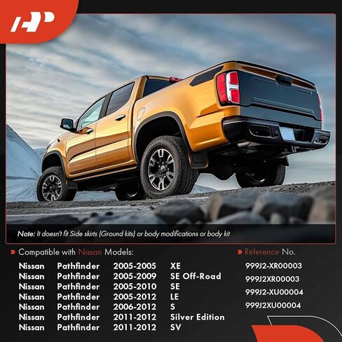 A-Premium Mud Flaps Compatible with Nissan Pathfinder 2005-2012, No Drilling Required Mud Guards with Hardware Accessories, Set of 4 Front and Rear in Kuwait