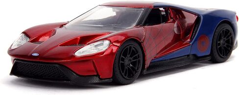 Jada Toys Metals Die-Cast Spider-Man 2017 Ford GT, 1:32 Scale Die-Cast Vehicle Red/Blue in Saudi Arabia