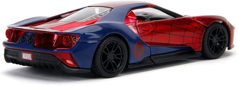 Jada Toys Metals Die-Cast Spider-Man 2017 Ford GT, 1:32 Scale Die-Cast Vehicle Red/Blue in Saudi Arabia