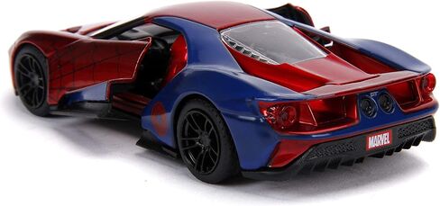 Jada Toys Metals Die-Cast Spider-Man 2017 Ford GT, 1:32 Scale Die-Cast Vehicle Red/Blue in Saudi Arabia