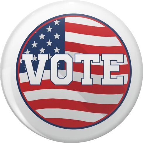 Vote-Bumper-Sticker,-Vinyl-Decal Pin Lapel Pin Cute Brooch Pins Badges 0.75" in Saudi Arabia