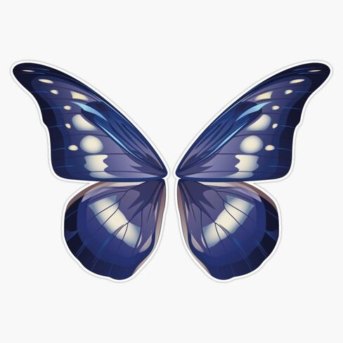 Butterfly V3. Bumper Sticker Vinyl Decal 5" in Saudi Arabia