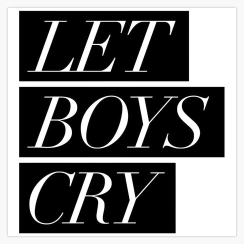 Let Boys Cry Magnet Reusable Flexible Magnetic Sticker 5" in Saudi Arabia