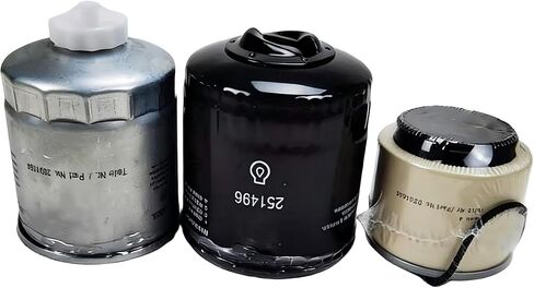 Oil Filter 251496 Fuel Filter 2091354 Fuel Filter Water Separator Filter 02164645 Kit Compatible with Wirtgen RD27-120 Tandem Roller Wacker Neuson DT25 Hamm HD10 HD12 HD13 HD14 Tandem Roller in Kuwait