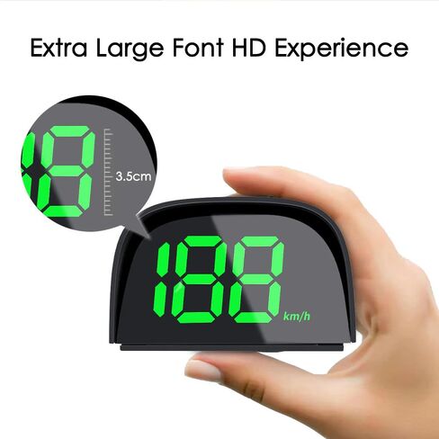 GoolRC Digital GPS Speedometer for Car, Kilometers/Miles Car Global Position System Speedometer Digital Display Speed Car HeadUp Display in Kuwait