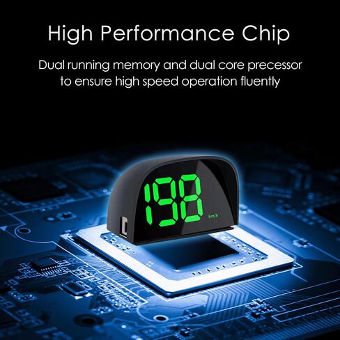 GoolRC Digital GPS Speedometer for Car, Kilometers/Miles Car Global Position System Speedometer Digital Display Speed Car HeadUp Display in Kuwait