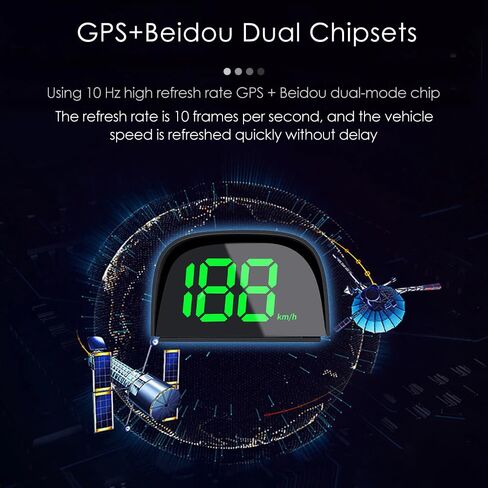 GoolRC Digital GPS Speedometer for Car, Kilometers/Miles Car Global Position System Speedometer Digital Display Speed Car HeadUp Display in Kuwait