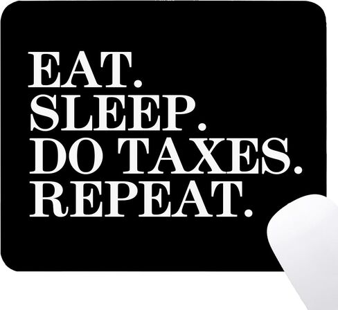 Funny Accounting Mouse Pad - Tax Accountant Preparer CPA Gifts Office Supplies Desk Decor, Square Waterproof Non-Slip Rubber Base Mousepad for Computers Office Accessories 7.9x9.5 Inch in Saudi Arabia