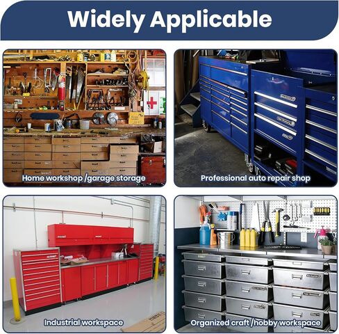 Magnetic Toolbox Labels, 15 Pack Reusable Magnet Name Tags with Storage Case, Ideal for Garage & Workshop Organization, Fits Cabinets, Drawers, Mechanic Carts, Easy to Remove and Reposition in Saudi Arabia
