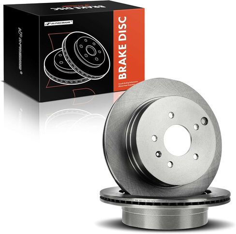 A-Premium 13.58 inch (345mm) Rear Vented Disc Brake Rotors Compatible with Select Chevy, Pontiac, Saturn and Suzuki Models - Equinox 07-09, Captiva Sport 12-15, Torrent 07-09, Vue 08-10, XL-7 07-09 in Kuwait