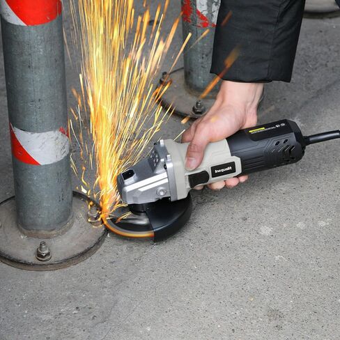 Angle Grinder, 4.0-Amp 4-1/2 Inch Corded Angle Grinder, 12000RPM with Grinding and Cutting Wheels, Flap Disc and Auxiliary Handle for Cutting, Grinding, Polishing and Rust Removal in Saudi Arabia