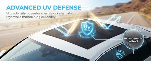 Magnetic car sunroof Sunshade net Breathable Ventilation Mosquito Proof mesh, Camping roof Cover Quick Installation, sunroof Side Window UV Protection (49.4"×25.6") in Saudi Arabia
