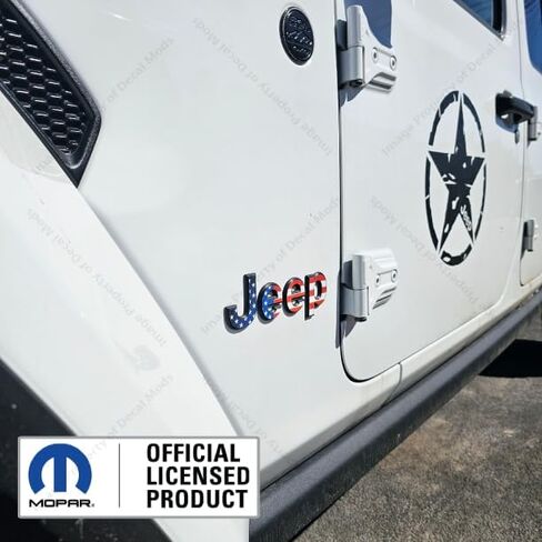 Fender Jeep Fender Flat Overlay Decal Graphic fits Jeep Wrangler JL/JT (2018-2026) (Set of 2) USA Flag - FFLAG | FK1P4 in Saudi Arabia