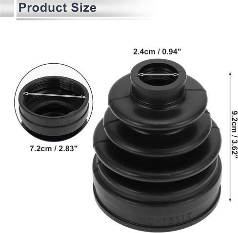 Inner CV Joint Boot Kit for Subaru Ascent 2019-2024 for Subaru Crosstrek 2013-2023 Constant Velocity Joint Boot No.28323SC000 W/Clamps 1 Set in Saudi Arabia