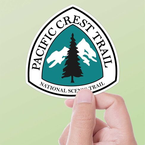 Pacific Crest Trail Sign Sticker, Sierra Nevada and Cascade Mountains Classic Vintage Trail Marker, PCT Hiking Decal in Kuwait