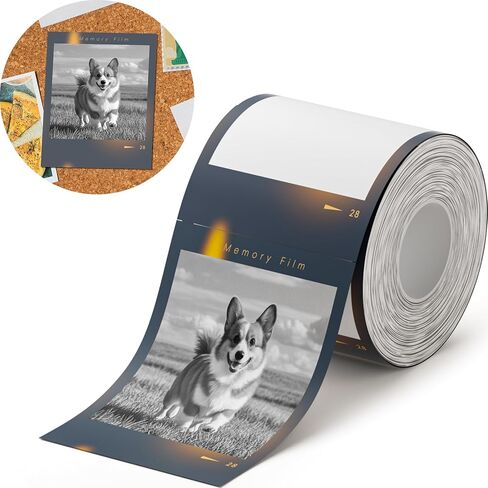 NIIMBOT Photo Label only for B21 Pro Label Printer, 2.1x2.6in (54x67mm) Thermal Photo Paper, Waterproof Sticker Card for Scrapbook DIY (Best Years) in Kuwait