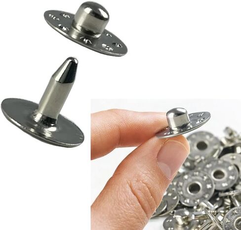Denim Fasteners Nipple Jeans Rivets 9.5mm 3/8 inch 100 Sets in Kuwait
