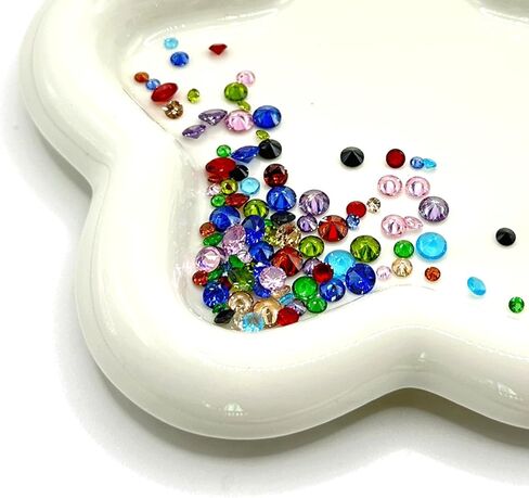 100PCS Mini Crystal Cubic Zirconia Stone, 4 Sizes Colorful Pointed Back Rhinestones, Cabochons Loose Beads for Jewelry Making Necklace Bracelet Earrings DIY Handmade Crafts Embellishment in Kuwait