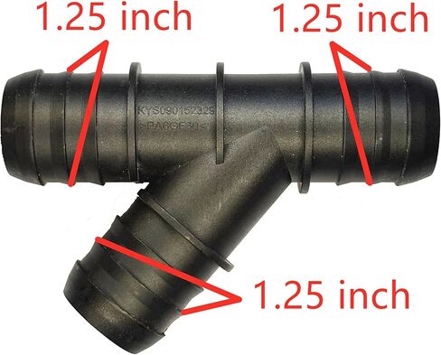 1.25" x 1.25" x 1.25" Fitting,Radiator Coolant Hose 3 Way Connector,Heater Y-Joint Diverter,Water Pipe Splitter Kit for Chevrolet,Ford,MINI,Edge,Ram,GMC,Jeep,Buick,Dodge,Chrysler,BMW,Audi,VW,Benz,32mm in Saudi Arabia