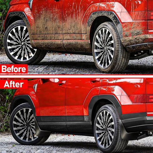 Mud Flaps for Hyundai Santa Fe 2023 2024 2025 2026,4PCS Upgraded Front Rear Splash Guards Compatible with Santa Fe MudGuards Exterior Accessories,All-Weather Mudflaps Fenders Protection No Drill in Saudi Arabia