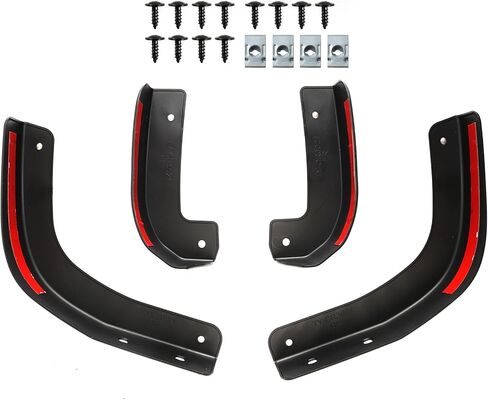 حذف رفرف الطين XUKEY لـ 2019-2025 Chevy Silverado Mudflaps حذف متوافق مع ملحقات شيفروليه سيلفرادو 1500 الأمامية والخلفية طقم استبدال Mudflap in Kuwait