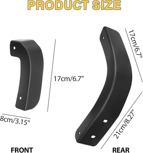 حذف رفرف الطين XUKEY لـ 2019-2025 Chevy Silverado Mudflaps حذف متوافق مع ملحقات شيفروليه سيلفرادو 1500 الأمامية والخلفية طقم استبدال Mudflap in Kuwait