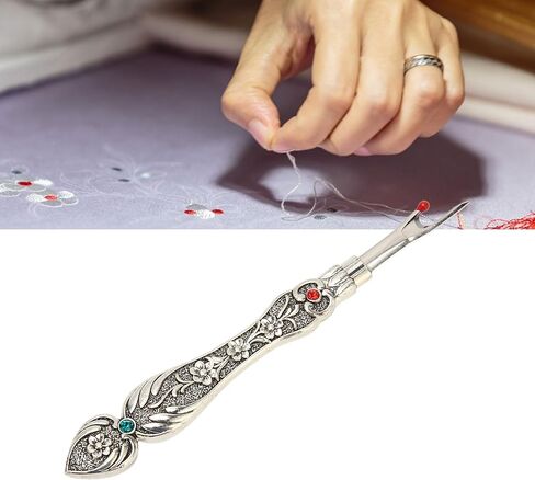 Vintage Seam Rippers, Rust Proof Zinc Alloy Embroidery Remover with 3D Daffodil Pattern, for Craft DIY Household Sewing Thread Removal in Kuwait