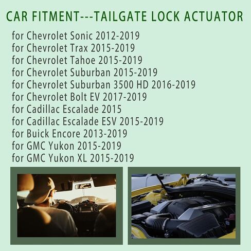 13515944 Rear Tailgate Lock Actuator for Chevrolet Trax Tahoe Suburban for GMC Yukon XL for Buick Encore 2015-2019 13508110 Rear Trunk Liftgate Assembly Manual Liftgate Actuator in Saudi Arabia
