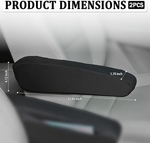 2PCS Arm Rest Cover for Car with Side Pocket,Breathable Comfortable Armrest Cover for Car for Armrest Full Protection,Universal Cars Armrests Covers Cars Interior Accessories in Saudi Arabia