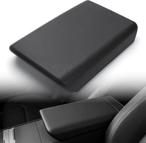 Center Console Armrest Cover for Tesla Model Y Juniper 2025-2026 & Model 3 Highland 2024-2026, Non-Slip Easy Slide-on Middle Console Cover, Scratch Resistant Interior Accessories - White in Saudi Arabia