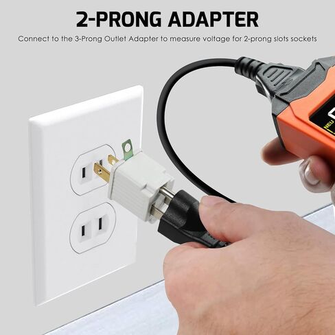 Rechargeable Circuit Breaker Finder & Electrical Circuit Tracer with GFCI Outlet Tester, NCV Voltage Detector, LCD Display, Flashlight, Audible/Visible Alerts, Carrying Case & 3 Adapters, 90-135V AC in Kuwait