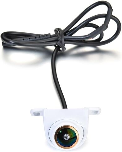 Car Backup/Front View Camera Adjustable Fisheye Lens Cam AHD 720P/CVBS & Vehicle Camera for Cars SUVs Pickups Trucks RVs 170° Wide View Angle Night Vision & White Car Rear View Camera in Saudi Arabia