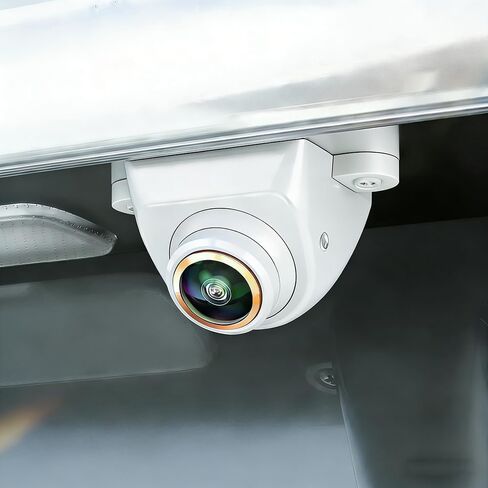 Car Backup/Front View Camera Adjustable Fisheye Lens Cam AHD 720P/CVBS & Vehicle Camera for Cars SUVs Pickups Trucks RVs 170° Wide View Angle Night Vision & White Car Rear View Camera in Saudi Arabia