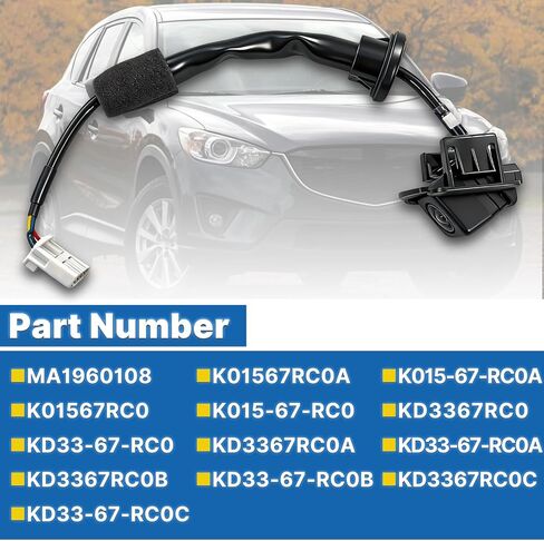K015-67-RC0A Rear Camera Backup Monitor Compatible with 2013 2014 2015 2016 Mazda CX-5 Replace#K01567RC0A K01567RC0 K015-67-RC0 KD3367RC0B KD3367RC0C in Saudi Arabia