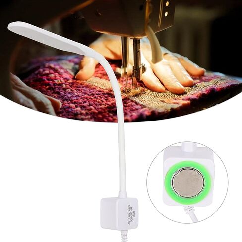 Sewing Machine LED Lamp 30 Beads, High Brightness Magnetic Base Light for Work Desk Suitable for Sewing Machine Lighting Also for Lathes Drilling Machines (White) in Kuwait