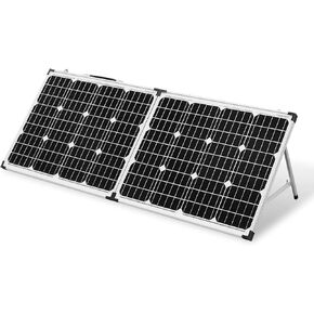 DOKIO 100W 12V Portable Solar Panels Suitcase with Waterproof 10A Charge Controller, Foldable 100 Watt Solar Panel W/Adjustable Kickstand, Solar Charger for Power Station, RV, Camping, SUV, Off Grid in Saudi Arabia