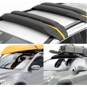 Universal Car Inflatable Roof Soft Rack Pads Luggage Carrier for Kayaks, Canoes, Surfboards and SUPs; Fits Cars and SUVs (Green-Black) in Saudi Arabia