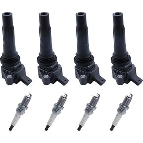 Ignition Coils & Spark Plugs Kit Fit For MG ZS MG3 1.5L 2016- ROEWE I5 1.5L I6 PLUS RX3 1.6L F01R00A113 10239858 Car Accessories(4 x Spark Plug) in Saudi Arabia