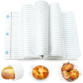 JarThenaAMCS 150 Pcs Back to School Wax Paper Deli Wrap Notebook Waterproof Oil-Proof Food Sandwich Picnic Liners for Preschool First Day of School Teacher Appreciation Party Kitchen Supplies in Kuwait