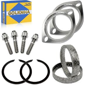 Titanium Stud Bolt & Gaskets Kit Compatible with Sportster 883 1200 Street Glide, Softai CVO Road King Road Glide Fat Boy, Dyna Wide Street Bob Fat Bob OEM#65324-83B 65325-83A in Kuwait