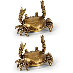 FUYIHGL® 4PCS Weightlifting Crab Brass Pen Holders - Funny Animal Pencil Holder Desk Organizer - Creative Desktop Decoration - Stationery Storage Rack for Office Home in Saudi Arabia
