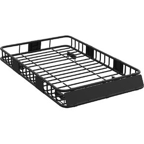 64" x 39" Universal Roof Rack Basket – Heavy Duty Top Mount Cargo Carrier with Weather-Resistant Steel Construction for Car, Truck & SUV Luggage Transport in Saudi Arabia