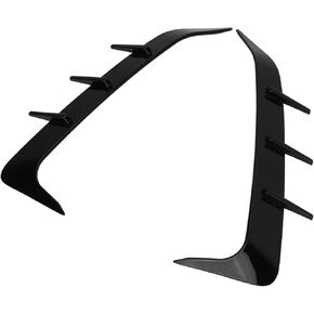 Bumper Lower Ventilation Frame, Glossy Black 2 Pieces Rear Bumper Vent Spoiler Easy Installation Perfect Fit Anti-Scratch X6 in Saudi Arabia