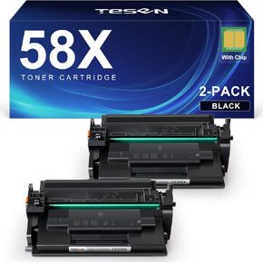 58X High Yield Black Toner Cartridge Compatible Replacement for HP 58X 58A CF258X for HP LaserJet MFP M428fdw M428fdn M428dw M428 Pro M404dn M404n M404dw M404 M406dn Series Printer, 2-Pack with Chip in Saudi Arabia