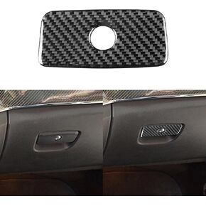 Real Soft Black Carbon Fiber Car Center Console Gear Shift Panel Ashtray Switch Cover Sticker Auto Interior Accessories Decoration Trim Compatible with Jeep Grand Cherokee WK2 2014-2015-Type A in Saudi Arabia
