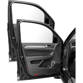 Car Window Shades,Car Accessories Magnetic Side Window Covers,Sun Blocker and UV Protector for Baby, Kids,Automotive Double Layer Curtain,Suitable for Most Car (Black, Front+Rear) in Kuwait